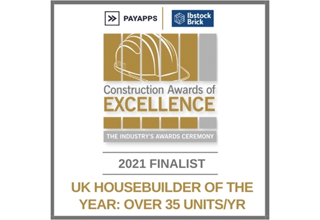 FINALISTS IN THE UK HOUSEBUILDER OF YEAR CATEGORY