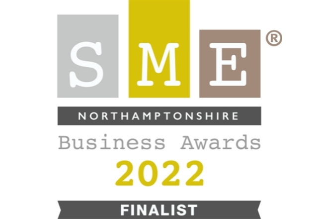 FINALIST IN THE NORTHAMPTONSHIRE SME AWARDS FOR POSITIVE IMPACT