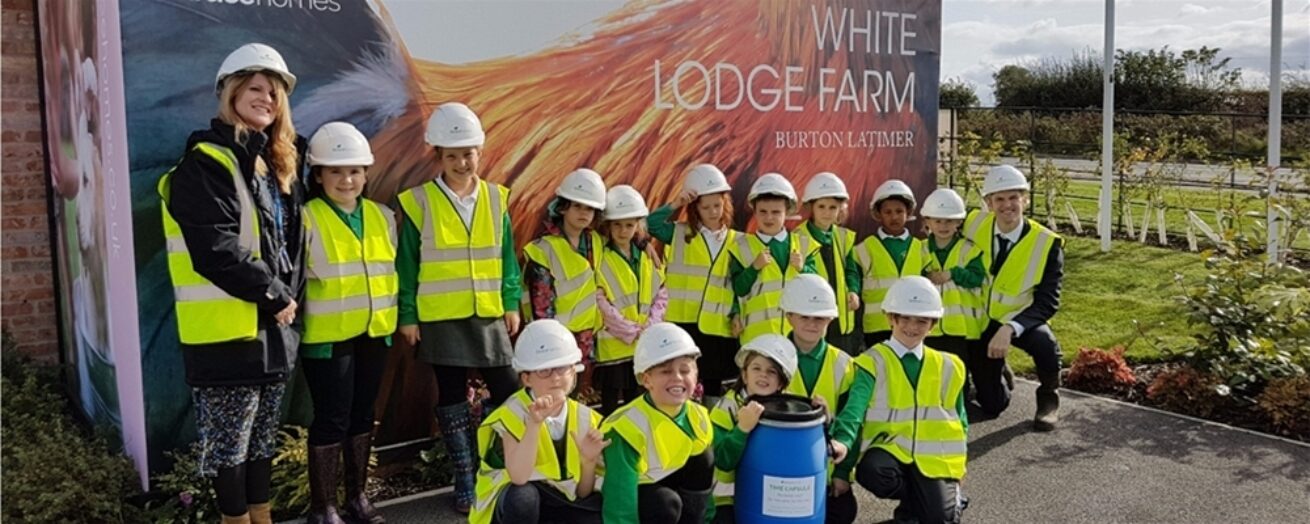 Children make history as they bury time capsule in burton latimer